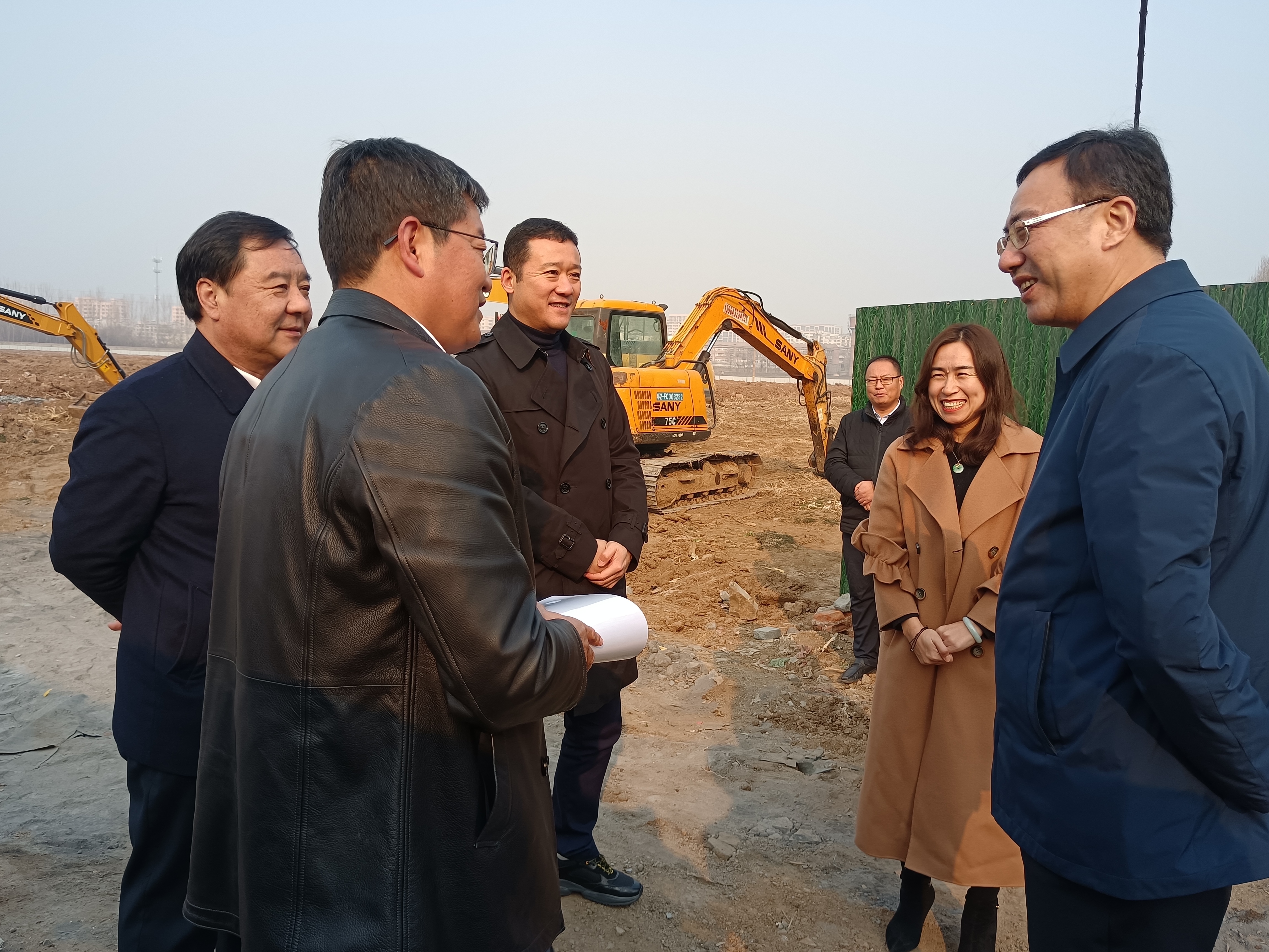 熱烈歡迎周村區(qū)委沙書記視察萬志達新廠區(qū)項目建設進度(圖1)